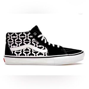 Supreme Vans Skate Grosso Mid Men's Sneakers Size 12 Black New Authentic